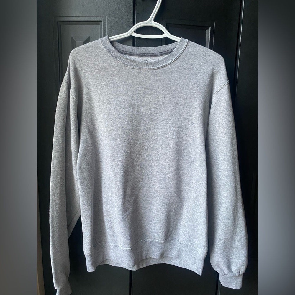 Classic Grey Crewneck Sweater